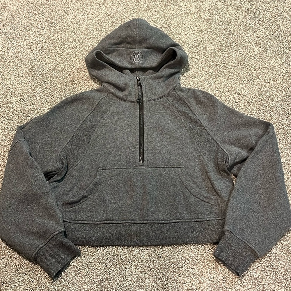 Lululemon Scuba Oversized Cropped Half Zip Pullover size xs/s